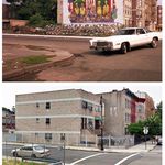 Do The Right Thing, 1988: Lexington Ave & Stuyvesant Ave, Brooklyn, NY 11221 (notice the last remains of mural on building)